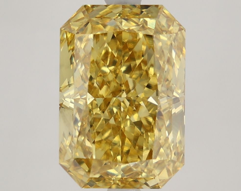 Loose Diamond - RADIANT 5.15ct Fancy Intense Yellow VS1: Loose Diamond - RADIANT 5.15ct Fancy Intense Yellow VS1 Source: This is a real non-mined Diamond that has been grown in a lab Shape: RADIANT Carats: 5.15 Color: Fancy Intense Yellow Certification: IGI