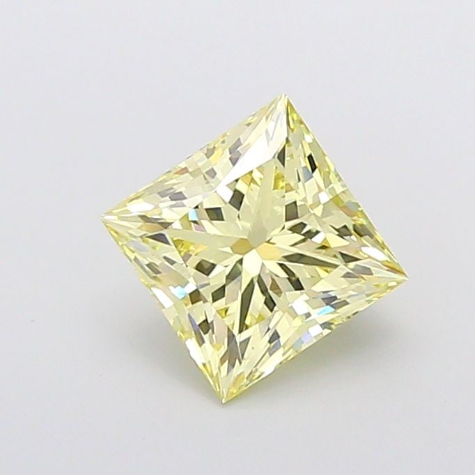 Loose Diamond - PRINCESS 2.58ct Fancy Yellow VVS2: Loose Diamond - PRINCESS 2.58ct Fancy Yellow VVS2 Source: This is a real non-mined Diamond that has been grown in a lab Shape: PRINCESS Carats: 2.58 Color: Fancy Yellow Certification: IGI Video: