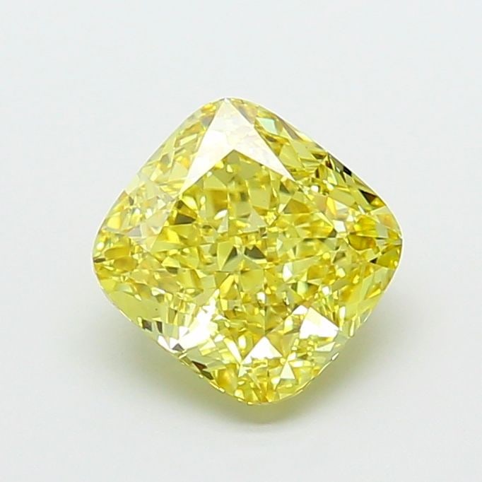 Loose Diamond - CUSHION MODIFIED 3.06ct Fancy Intense Yellow VS1: Loose Diamond - CUSHION MODIFIED 3.06ct Fancy Intense Yellow VS1 Source: This is a real non-mined Diamond that has been grown in a lab Shape: CUSHION MODIFIED Carats: 3.06 Color: Fancy Intense Yellow 