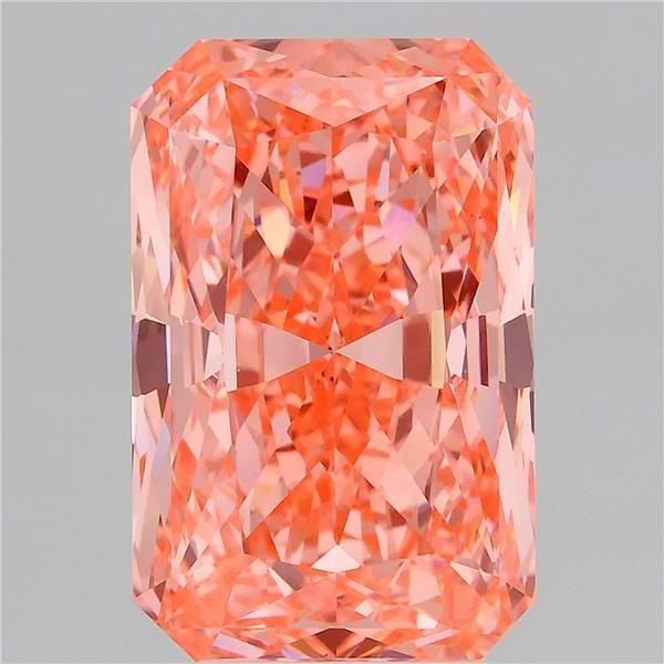 Loose Diamond - RADIANT 5.04ct Fancy Vivid Pink VVS2: Loose Diamond - RADIANT 5.04ct Fancy Vivid Pink VVS2 Source: This is a real non-mined Diamond that has been grown in a lab Shape: RADIANT Carats: 5.04 Color: Fancy Vivid Pink Certification: IGI Video: