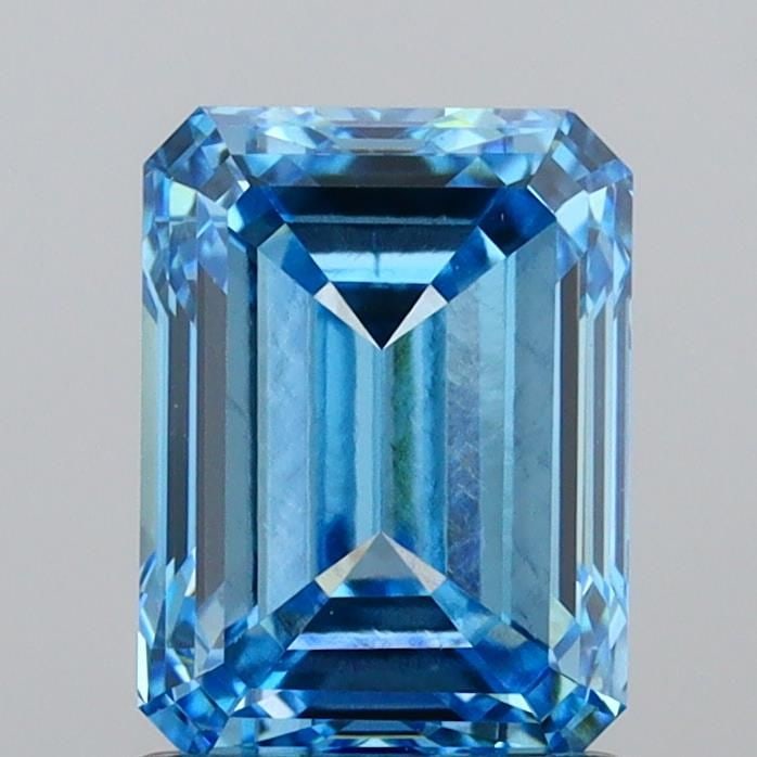 Loose Diamond - EMERALD 1.5ct Fancy Vivid Blue VS1: Loose Diamond - EMERALD 1.5ct Fancy Vivid Blue VS1 Source: This is a real non-mined Diamond that has been grown in a lab Shape: EMERALD Carats: 1.5 Color: Fancy Vivid Blue Certification: IGI Video:
