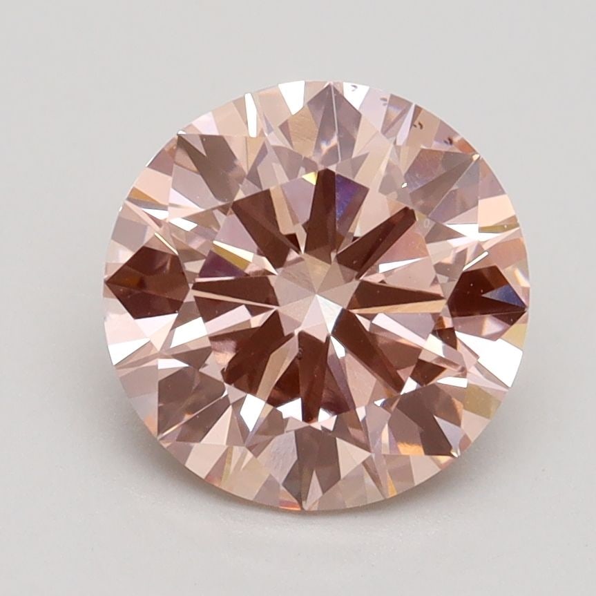 Loose Diamond - ROUND 2.1ct Fancy Intense Pink VS1: Loose Diamond - ROUND 2.1ct Fancy Intense Pink VS1 Source: This is a real non-mined Diamond that has been grown in a lab Shape: ROUND Carats: 2.1 Color: Fancy Intense Pink Certification: IGI Video: