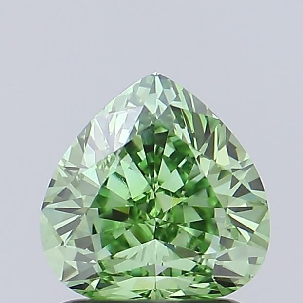 Loose Diamond - PEAR 1.51ct Fancy Vivid Green VVS2: Loose Diamond - PEAR 1.51ct Fancy Vivid Green VVS2 Source: This is a real non-mined Diamond that has been grown in a lab Shape: PEAR Carats: 1.51 Color: Fancy Vivid Green Certification: IGI Video: