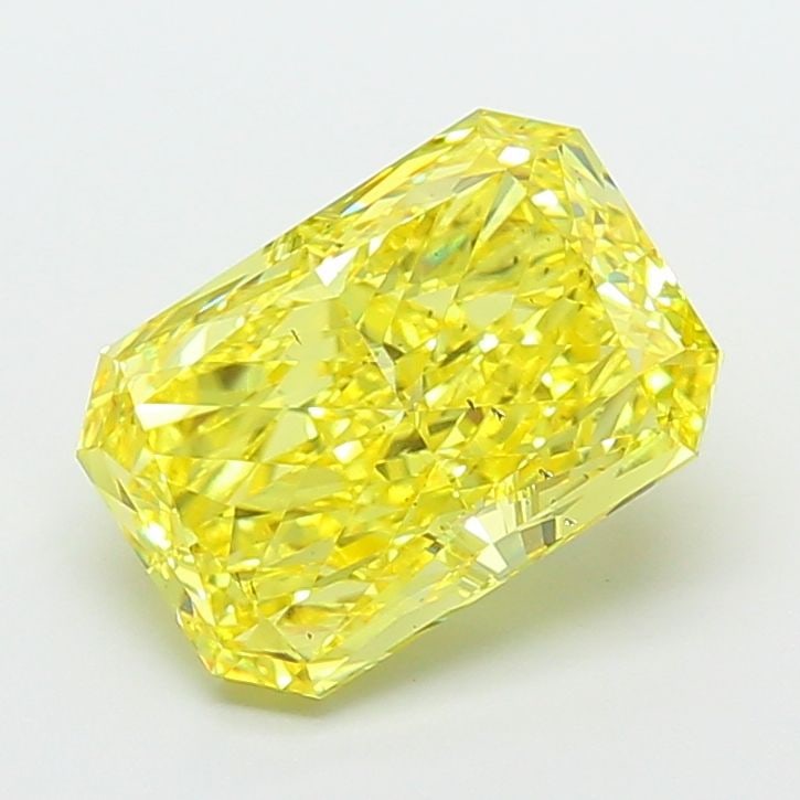 Loose Diamond - RADIANT 5.03ct Fancy Vivid Yellow VS2: Loose Diamond - RADIANT 5.03ct Fancy Vivid Yellow VS2 Source: This is a real non-mined Diamond that has been grown in a lab Shape: RADIANT Carats: 5.03 Color: Fancy Vivid Yellow Certification: IGI Vid