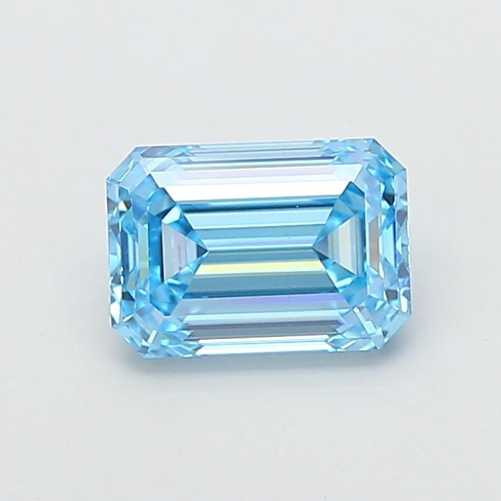 Loose Diamond - EMERALD 5.08ct Fancy Vivid Blue VS1: Loose Diamond - EMERALD 5.08ct Fancy Vivid Blue VS1 Source: This is a real non-mined Diamond that has been grown in a lab Shape: EMERALD Carats: 5.08 Color: Fancy Vivid Blue Certification: IGI Video: