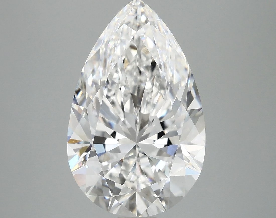 Loose Diamond - PEAR 5.09ct E VVS2: Loose Diamond - PEAR 5.09ct E VVS2 Source: This is a real non-mined Diamond that has been grown in a lab Shape: PEAR Carats: 5.09 Color: E Clarity: VVS2 Certification: IGI Video: