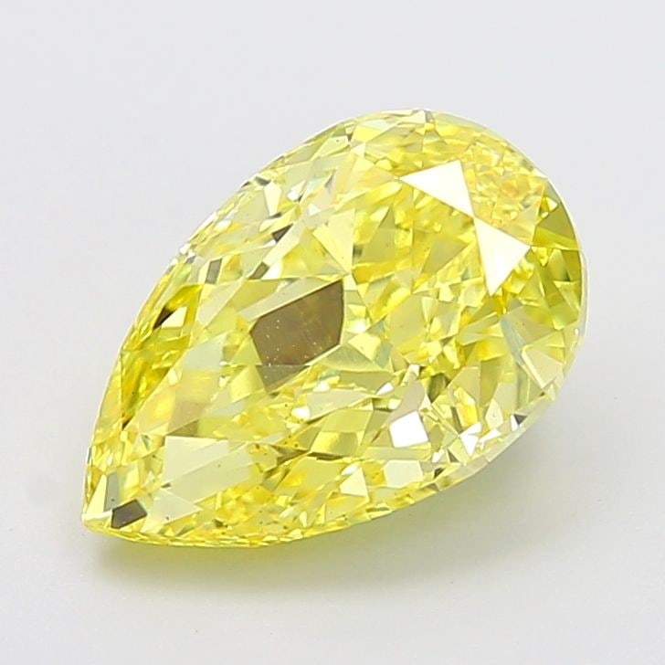 Loose Diamond - PEAR 5.01ct Fancy Vivid Yellow VS1: Loose Diamond - PEAR 5.01ct Fancy Vivid Yellow VS1 Source: This is a real non-mined Diamond that has been grown in a lab Shape: PEAR Carats: 5.01 Color: Fancy Vivid Yellow Certification: IGI Video: