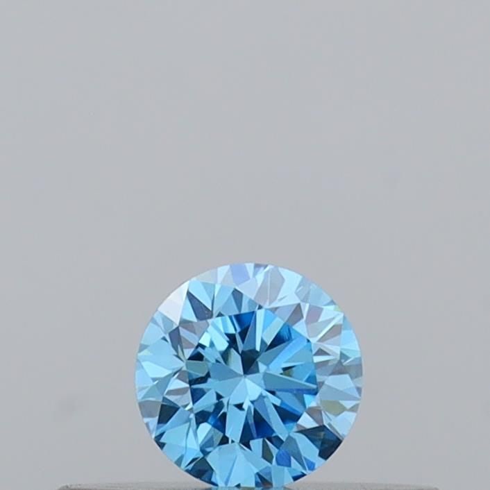Loose Diamond - ROUND 0.24ct Fancy Vivid Blue SI1: Loose Diamond - ROUND 0.24ct Fancy Vivid Blue SI1 Source: This is a real non-mined Diamond that has been grown in a lab Shape: ROUND Carats: 0.24 Color: Fancy Vivid Blue Certification: IGI Video: