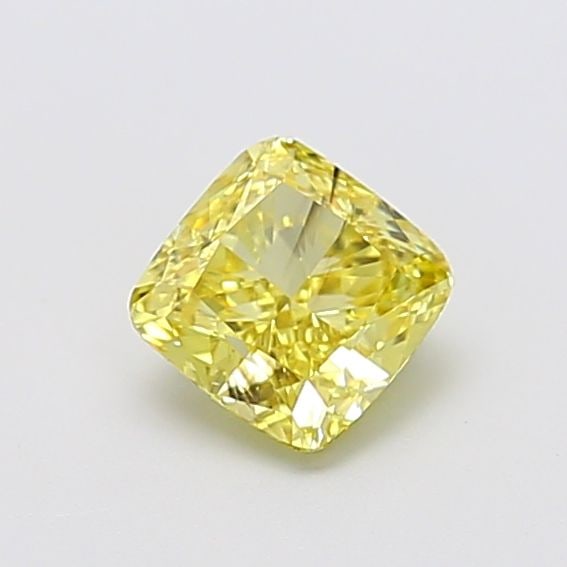 Loose Diamond - CUSHION MODIFIED 1.03ct Fancy Intense Yellow SI1: Loose Diamond - CUSHION MODIFIED 1.03ct Fancy Intense Yellow SI1 Source: This is a real non-mined Diamond that has been grown in a lab Shape: CUSHION MODIFIED Carats: 1.03 Color: Fancy Intense Yellow 