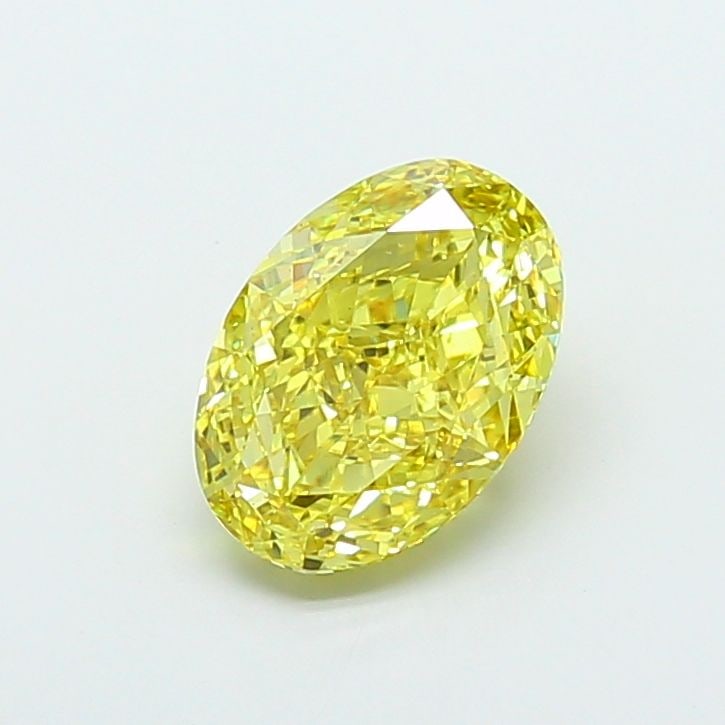 Loose Diamond - OVAL 5.08ct Fancy Vivid Yellow VS2: Loose Diamond - OVAL 5.08ct Fancy Vivid Yellow VS2 Source: This is a real non-mined Diamond that has been grown in a lab Shape: OVAL Carats: 5.08 Color: Fancy Vivid Yellow Certification: IGI Video: