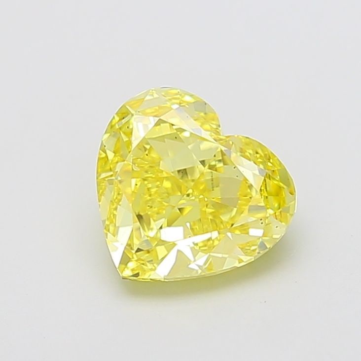 Loose Diamond - HEART 2.53ct Fancy Vivid Yellow VS2: Loose Diamond - HEART 2.53ct Fancy Vivid Yellow VS2 Source: This is a real non-mined Diamond that has been grown in a lab Shape: HEART Carats: 2.53 Color: Fancy Vivid Yellow Certification: IGI Video: