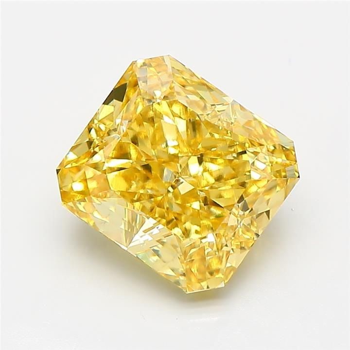 Loose Diamond - RADIANT 3.56ct Fancy Vivid Yellow VVS2: Loose Diamond - RADIANT 3.56ct Fancy Vivid Yellow VVS2 Source: This is a real non-mined Diamond that has been grown in a lab Shape: RADIANT Carats: 3.56 Color: Fancy Vivid Yellow Certification: IGI Vi