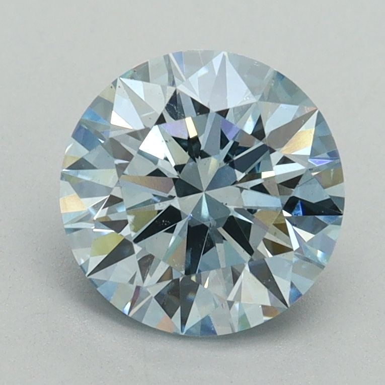 Ideal Loose Diamond - ROUND 1.64ct Fancy Vivid Blue VS2 (1 of 1)
