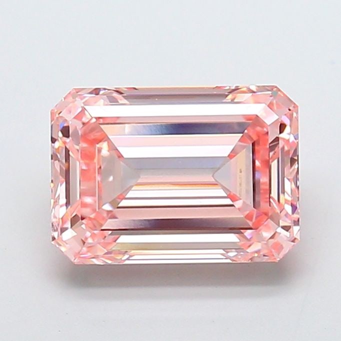 Loose Diamond - EMERALD 5.06ct Fancy Intense Pink VVS2: Loose Diamond - EMERALD 5.06ct Fancy Intense Pink VVS2 Source: This is a real non-mined Diamond that has been grown in a lab Shape: EMERALD Carats: 5.06 Color: Fancy Intense Pink Certification: IGI Vi