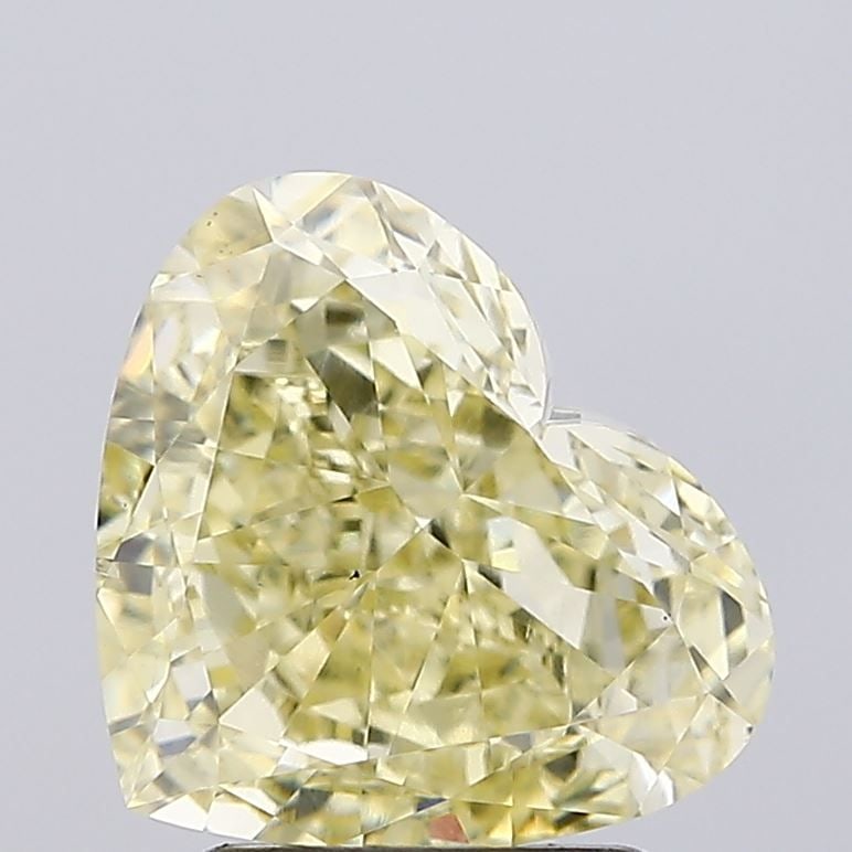 Loose Diamond - HEART 2.5ct Fancy Intense Yellow VS2: Loose Diamond - HEART 2.5ct Fancy Intense Yellow VS2 Source: This is a real non-mined Diamond that has been grown in a lab Shape: HEART Carats: 2.5 Color: Fancy Intense Yellow Certification: IGI Video