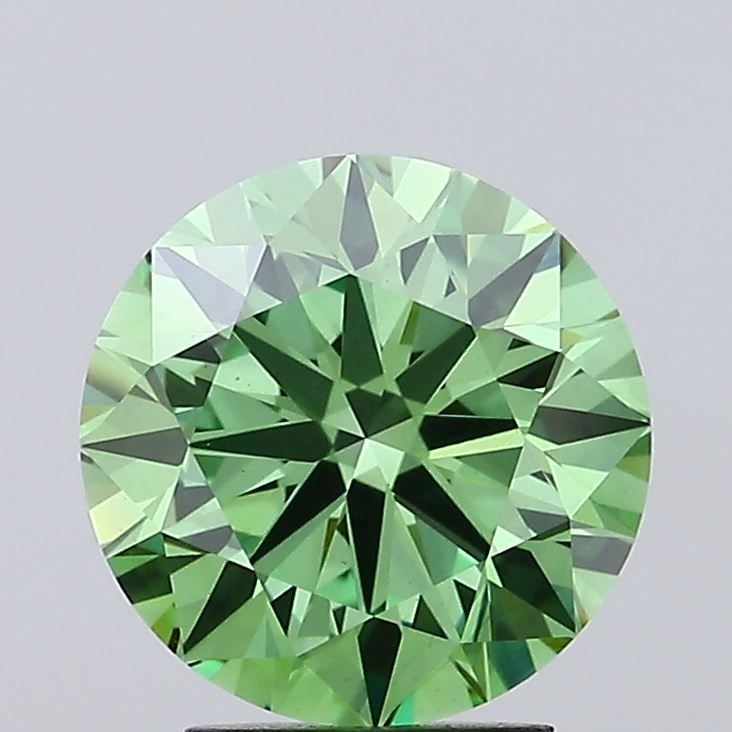 Loose Diamond - ROUND 3.19ct Fancy Vivid Green VS1: Loose Diamond - ROUND 3.19ct Fancy Vivid Green VS1 Source: This is a real non-mined Diamond that has been grown in a lab Shape: ROUND Carats: 3.19 Color: Fancy Vivid Green Certification: IGI Video: