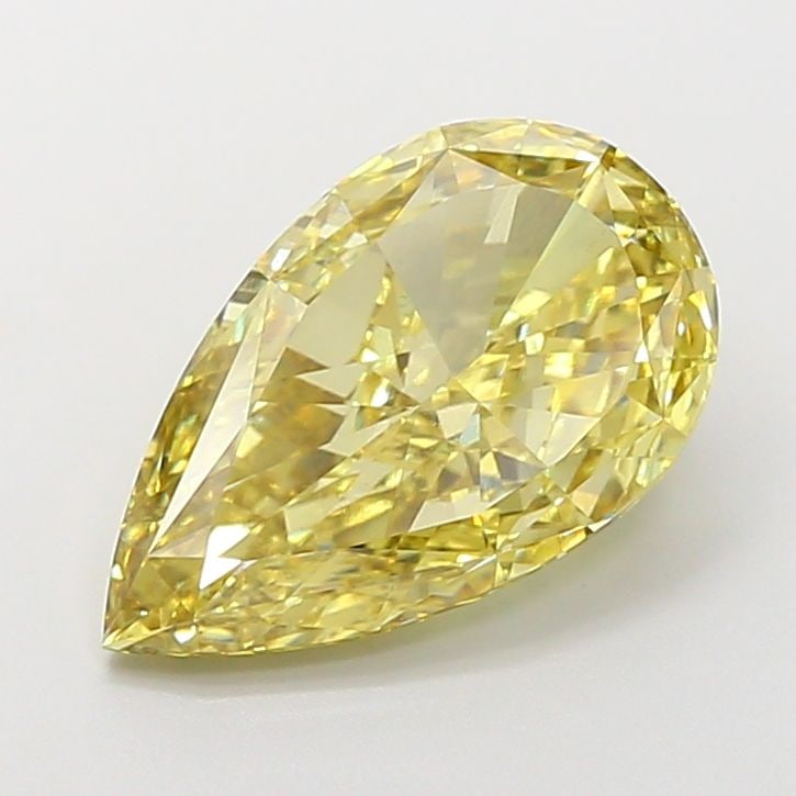 Loose Diamond - PEAR 5.04ct Fancy Intense Yellow VS1: Loose Diamond - PEAR 5.04ct Fancy Intense Yellow VS1 Source: This is a real non-mined Diamond that has been grown in a lab Shape: PEAR Carats: 5.04 Color: Fancy Intense Yellow Certification: IGI Video