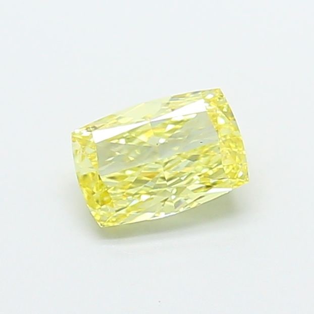 Loose Diamond - CUSHION MODIFIED 1.22ct Fancy Intense Yellow VS1: Loose Diamond - CUSHION MODIFIED 1.22ct Fancy Intense Yellow VS1 Source: This is a real non-mined Diamond that has been grown in a lab Shape: CUSHION MODIFIED Carats: 1.22 Color: Fancy Intense Yellow 