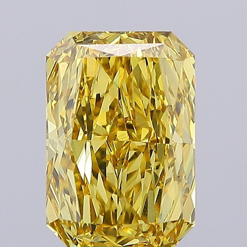 Loose Diamond - RADIANT 5.01ct Fancy Vivid Yellow VS1: Loose Diamond - RADIANT 5.01ct Fancy Vivid Yellow VS1 Source: This is a real non-mined Diamond that has been grown in a lab Shape: RADIANT Carats: 5.01 Color: Fancy Vivid Yellow Certification: IGI Vid