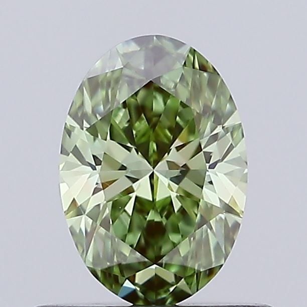 Loose Diamond - OVAL 0.56ct Fancy Vivid Green VVS2: Loose Diamond - OVAL 0.56ct Fancy Vivid Green VVS2 Source: This is a real non-mined Diamond that has been grown in a lab Shape: OVAL Carats: 0.56 Color: Fancy Vivid Green Certification: IGI Video: