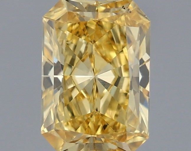 Loose Diamond - RADIANT 0.4ct Fancy Intense Yellow VS2: Loose Diamond - RADIANT 0.4ct Fancy Intense Yellow VS2 Source: This is a real non-mined Diamond that has been grown in a lab Shape: RADIANT Carats: 0.4 Color: Fancy Intense Yellow Certification: IGI V