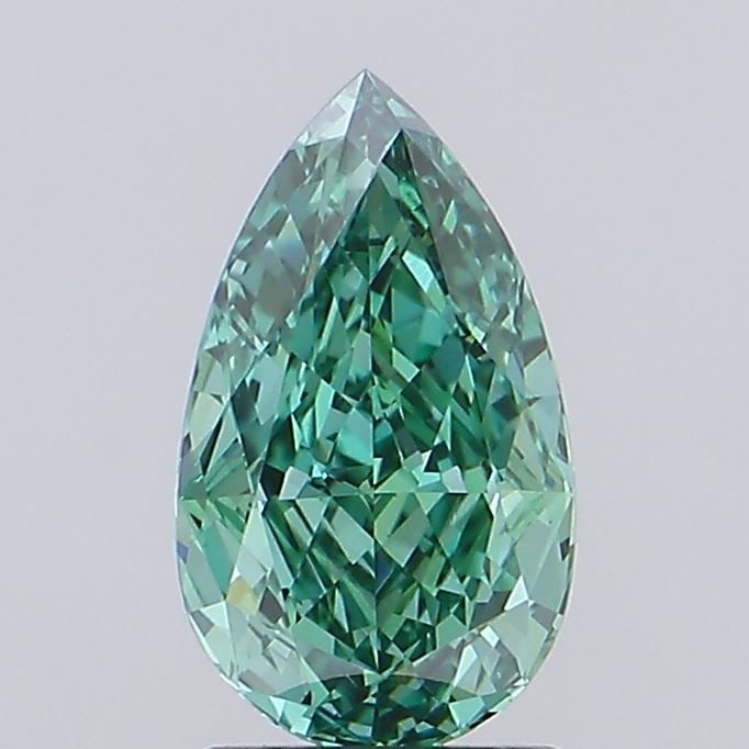 Loose Diamond - PEAR 1.82ct Fancy Vivid Green VS1: Loose Diamond - PEAR 1.82ct Fancy Vivid Green VS1 Source: This is a real non-mined Diamond that has been grown in a lab Shape: PEAR Carats: 1.82 Color: Fancy Vivid Green Certification: IGI Video: