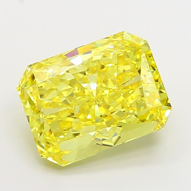 Loose Diamond - RADIANT 4.54ct Fancy Vivid Yellow VS1: Loose Diamond - RADIANT 4.54ct Fancy Vivid Yellow VS1 Source: This is a real non-mined Diamond that has been grown in a lab Shape: RADIANT Carats: 4.54 Color: Fancy Vivid Yellow Certification: IGI Vid