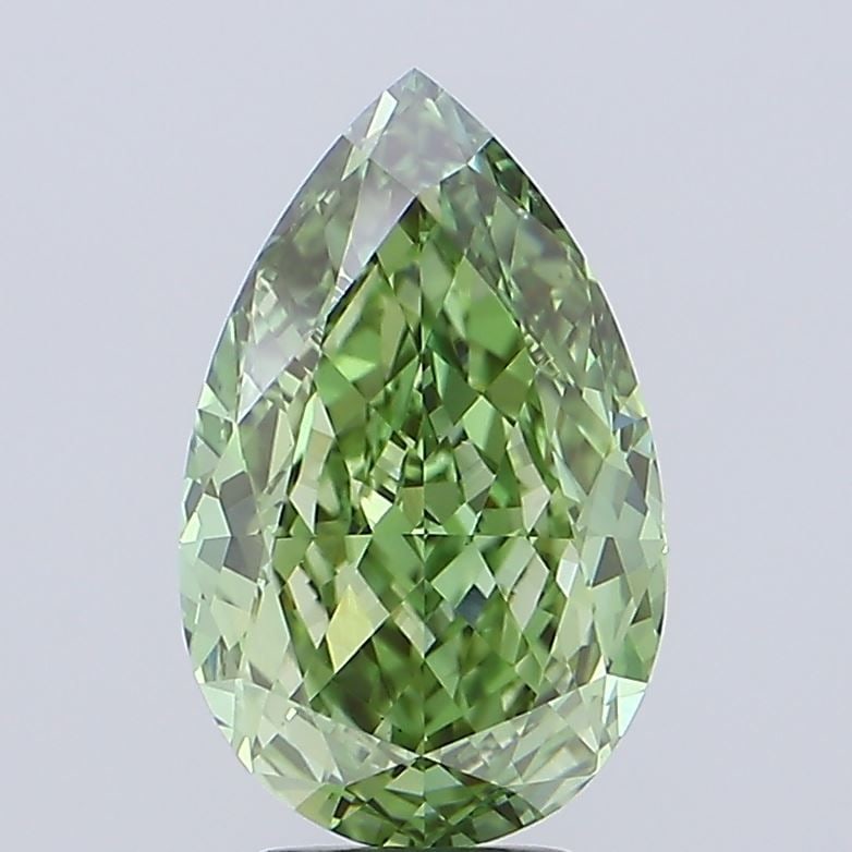 Loose Diamond - PEAR 5.3ct Fancy Vivid Green VS1 (1 of 1)