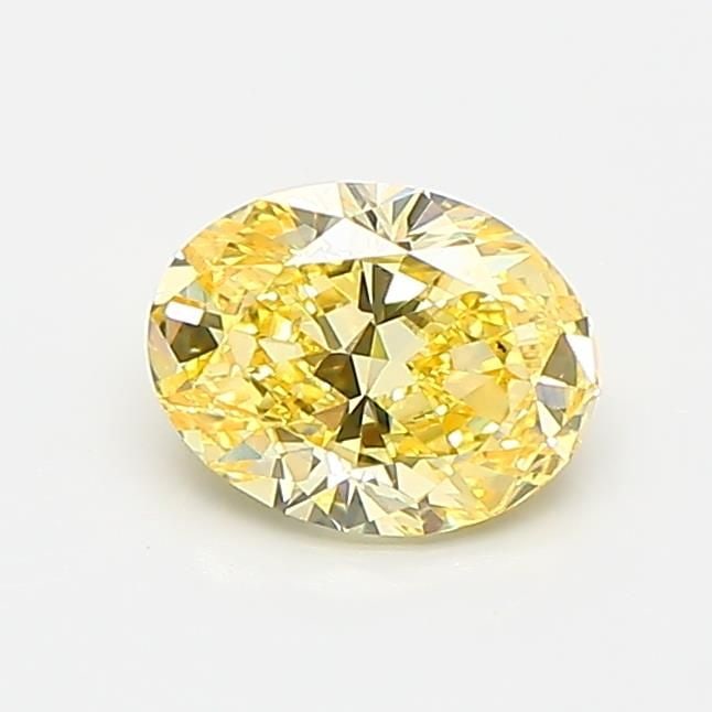 Loose Diamond - OVAL 0.64ct Fancy Intense Yellow VS1: Loose Diamond - OVAL 0.64ct Fancy Intense Yellow VS1 Source: This is a real non-mined Diamond that has been grown in a lab Shape: OVAL Carats: 0.64 Color: Fancy Intense Yellow Certification: IGI Video