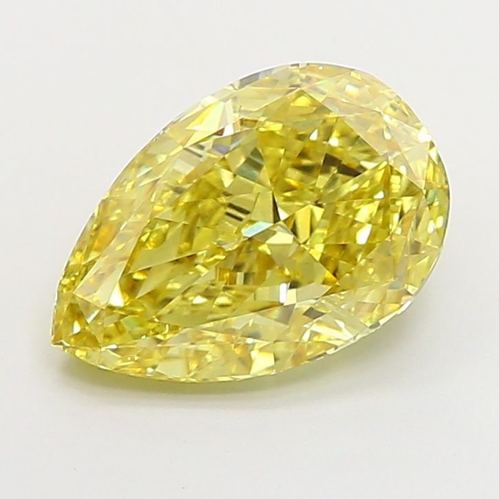 Loose Diamond - PEAR 3.52ct Fancy Intense Yellow VS1: Loose Diamond - PEAR 3.52ct Fancy Intense Yellow VS1 Source: This is a real non-mined Diamond that has been grown in a lab Shape: PEAR Carats: 3.52 Color: Fancy Intense Yellow Certification: IGI Video