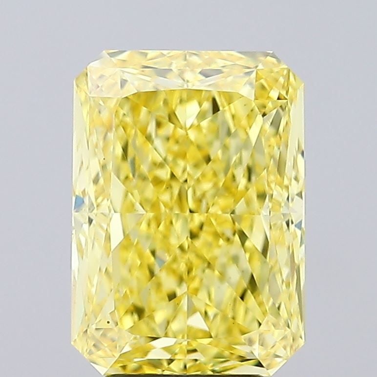 Loose Diamond - RADIANT 4.57ct Fancy Intense Yellow VS1: Loose Diamond - RADIANT 4.57ct Fancy Intense Yellow VS1 Source: This is a real non-mined Diamond that has been grown in a lab Shape: RADIANT Carats: 4.57 Color: Fancy Intense Yellow Certification: IGI