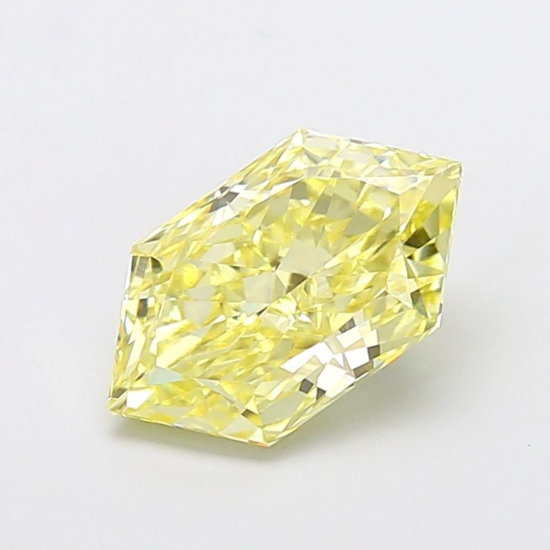 Loose Diamond - HEXAGONAL 3.2ct Fancy Intense Yellow VVS2: Loose Diamond - HEXAGONAL 3.2ct Fancy Intense Yellow VVS2 Source: This is a real non-mined Diamond that has been grown in a lab Shape: HEXAGONAL Carats: 3.2 Color: Fancy Intense Yellow Certification: 
