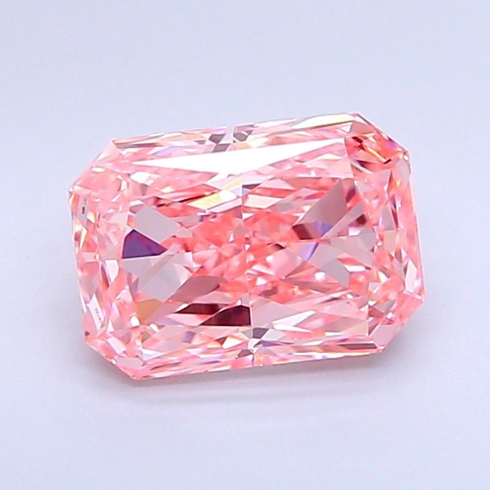 Loose Diamond - RADIANT 2.04ct Fancy Vivid Pink VS1: Loose Diamond - RADIANT 2.04ct Fancy Vivid Pink VS1 Source: This is a real non-mined Diamond that has been grown in a lab Shape: RADIANT Carats: 2.04 Color: Fancy Vivid Pink Certification: IGI Video: