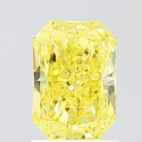 Loose Diamond - RADIANT 1.1ct Fancy Vivid Yellow VVS2: Loose Diamond - RADIANT 1.1ct Fancy Vivid Yellow VVS2 Source: This is a real non-mined Diamond that has been grown in a lab Shape: RADIANT Carats: 1.1 Color: Fancy Vivid Yellow Certification: IGI Vide