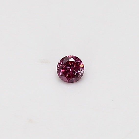 Loose Diamond - ROUND 0.04ct Fancy Vivid Purplish Pink (1 of 1)