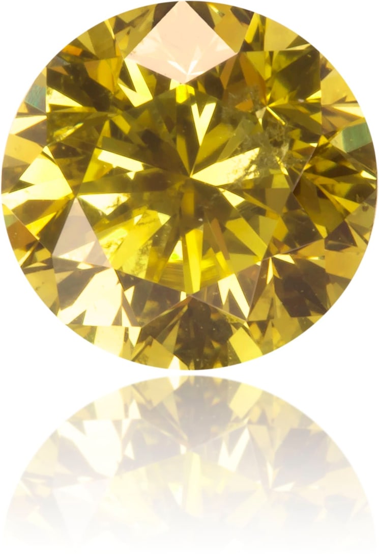 Loose Diamond - ROUND 0.75ct Fancy Vivid Orangey Yellow I1: Loose Diamond - ROUND 0.75ct Fancy Vivid Orangey Yellow I1 Source: Natural Shape: ROUND Carats: 0.75 Color: Fancy Vivid Orangey Yellow Certification: GIA The Diamond Depot Guarantee: All items in this