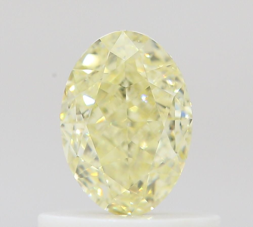 Loose Diamond - OVAL 0.67ct Fancy Light Yellow VVS2: Loose Diamond - OVAL 0.67ct Fancy Light Yellow VVS2 Source: Natural Shape: OVAL Carats: 0.67 Color: Fancy Light Yellow Certification: GIA Video: