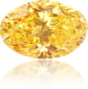 Loose Diamond - OVAL 0.2ct Fancy Intense Orange SI2: Loose Diamond - OVAL 0.2ct Fancy Intense Orange SI2 Source: Natural Shape: OVAL Carats: 0.2 Color: Fancy Intense Orange Certification: NONE The Diamond Depot Guarantee: All items in this auction are g