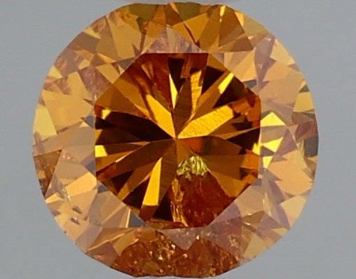 Loose Diamond - ROUND 0.29ct Fancy Deep Yellowish Orange (1 of 1)