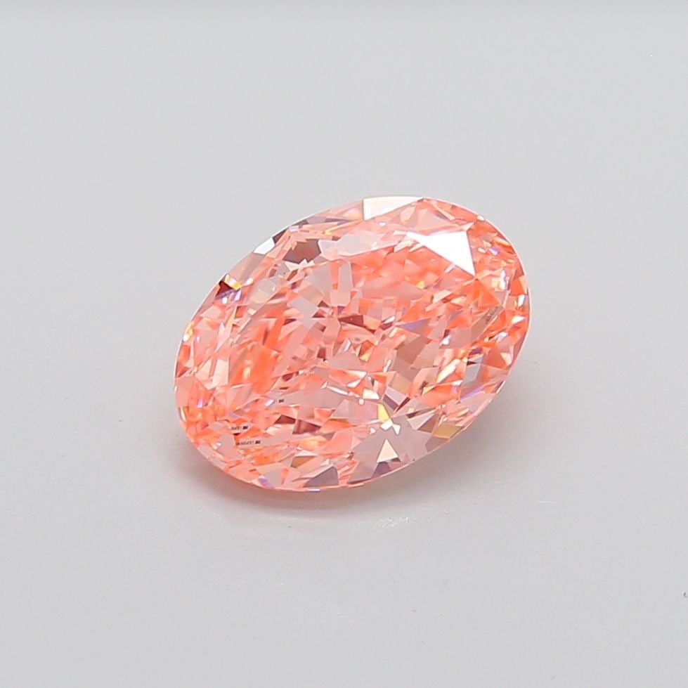 Loose Diamond - OVAL 3.87ct Fancy Vivid Pink VVS2: Loose Diamond - OVAL 3.87ct Fancy Vivid Pink VVS2 Source: This is a real non-mined Diamond that has been grown in a lab Shape: OVAL Carats: 3.87 Color: Fancy Vivid Pink Certification: IGI Video: