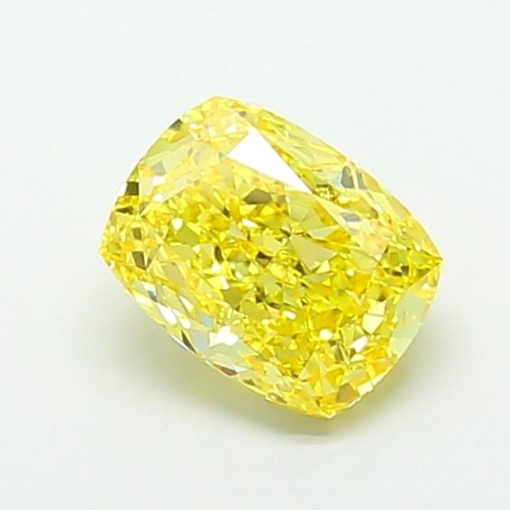 Loose Diamond - CUSHION MODIFIED 2.71ct Fancy Vivid Yellow VS1: Loose Diamond - CUSHION MODIFIED 2.71ct Fancy Vivid Yellow VS1 Source: This is a real non-mined Diamond that has been grown in a lab Shape: CUSHION MODIFIED Carats: 2.71 Color: Fancy Vivid Yellow Cert