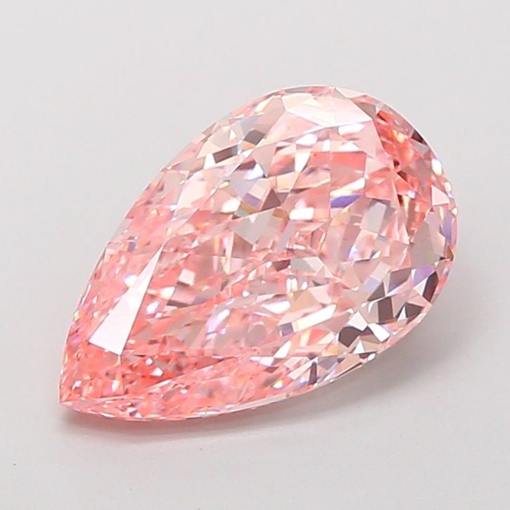 Loose Diamond - PEAR 4.23ct Fancy Vivid Pink VVS2: Loose Diamond - PEAR 4.23ct Fancy Vivid Pink VVS2 Source: This is a real non-mined Diamond that has been grown in a lab Shape: PEAR Carats: 4.23 Color: Fancy Vivid Pink Certification: IGI Video: