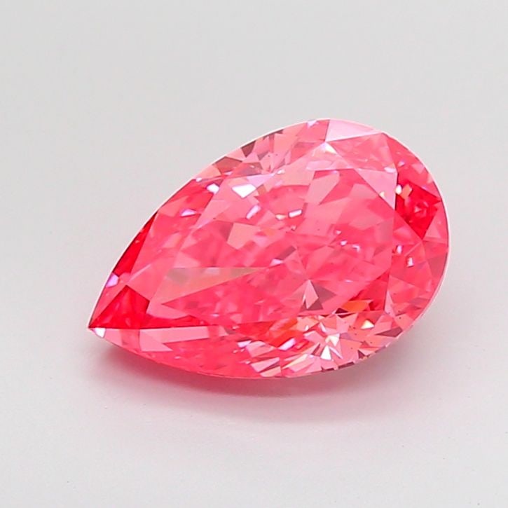 Loose Diamond - PEAR 3.01ct Fancy Vivid Pink VS2: Loose Diamond - PEAR 3.01ct Fancy Vivid Pink VS2 Source: This is a real non-mined Diamond that has been grown in a lab Shape: PEAR Carats: 3.01 Color: Fancy Vivid Pink Certification: IGI Video: