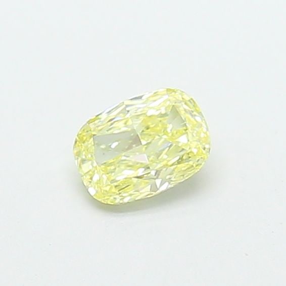 Loose Diamond - CUSHION MODIFIED 0.35ct Fancy Light Yellow VVS2: Loose Diamond - CUSHION MODIFIED 0.35ct Fancy Light Yellow VVS2 Source: This is a real non-mined Diamond that has been grown in a lab Shape: CUSHION MODIFIED Carats: 0.35 Color: Fancy Light Yellow Cer