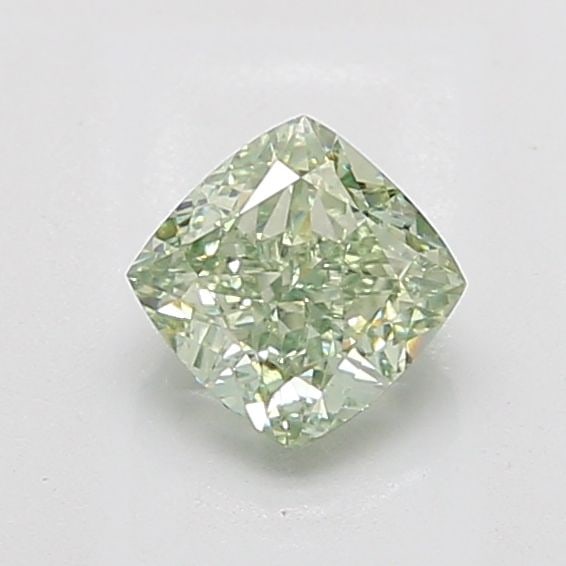 Loose Diamond - CUSHION MODIFIED 1.68ct Fancy Intense Yellowish Green VVS2: Loose Diamond - CUSHION MODIFIED 1.68ct Fancy Intense Yellowish Green VVS2 Source: This is a real non-mined Diamond that has been grown in a lab Shape: CUSHION MODIFIED Carats: 1.68 Color: Fancy Inten