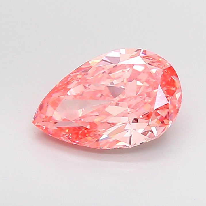 Loose Diamond - PEAR 2.56ct Fancy Vivid Pink VS1: Loose Diamond - PEAR 2.56ct Fancy Vivid Pink VS1 Source: This is a real non-mined Diamond that has been grown in a lab Shape: PEAR Carats: 2.56 Color: Fancy Vivid Pink Certification: IGI Video: