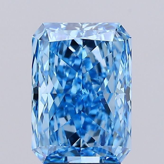 Loose Diamond - RADIANT 3.06ct Fancy Vivid Blue VS1: Loose Diamond - RADIANT 3.06ct Fancy Vivid Blue VS1 Source: This is a real non-mined Diamond that has been grown in a lab Shape: RADIANT Carats: 3.06 Color: Fancy Vivid Blue Certification: IGI Video: