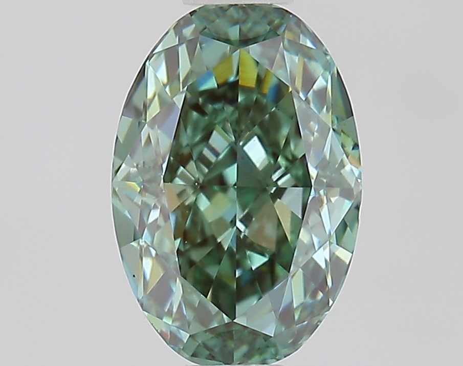 Loose Diamond - OVAL 1.02ct Fancy Intense Green VVS2: Loose Diamond - OVAL 1.02ct Fancy Intense Green VVS2 Source: This is a real non-mined Diamond that has been grown in a lab Shape: OVAL Carats: 1.02 Color: Fancy Intense Green Certification: IGI