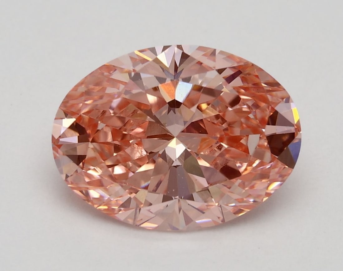Loose Diamond - OVAL 2.5ct Fancy Vivid Pink VS2: Loose Diamond - OVAL 2.5ct Fancy Vivid Pink VS2 Source: This is a real non-mined Diamond that has been grown in a lab Shape: OVAL Carats: 2.5 Color: Fancy Vivid Pink Certification: IGI Video: Video