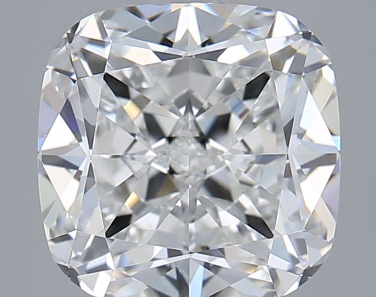 Loose Diamond - CUSHION BRILLIANT 2.59ct F VVS2: Loose Diamond - CUSHION BRILLIANT 2.59ct F VVS2 Source: This is a real non-mined Diamond that has been grown in a lab Shape: CUSHION BRILLIANT Carats: 2.59 Color: F Clarity: VVS2 Certification: GIA Vi